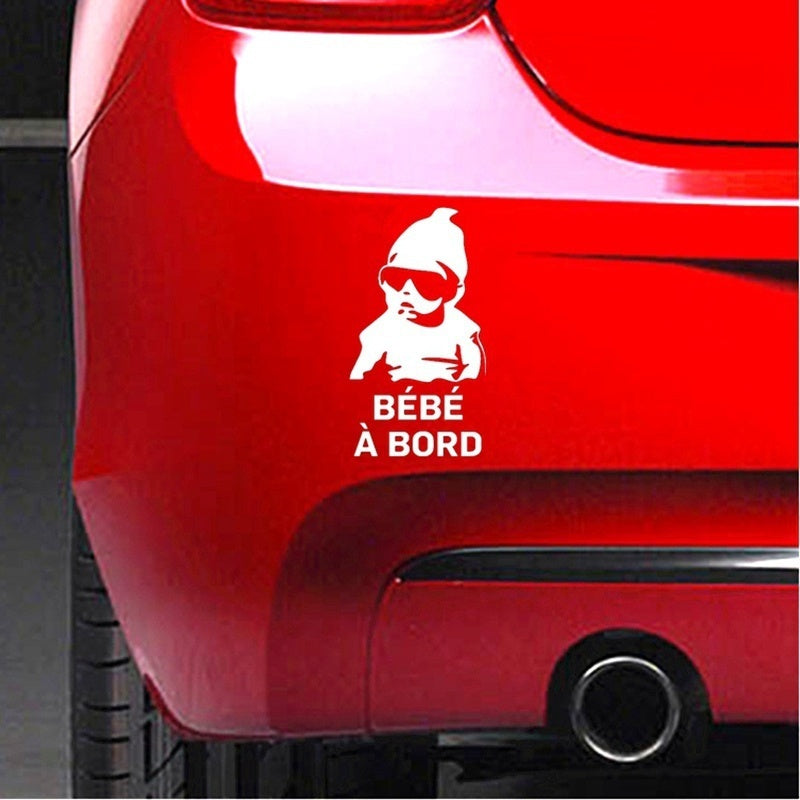 New Fashion  French Baby on Board Car Sticker Decal Viny