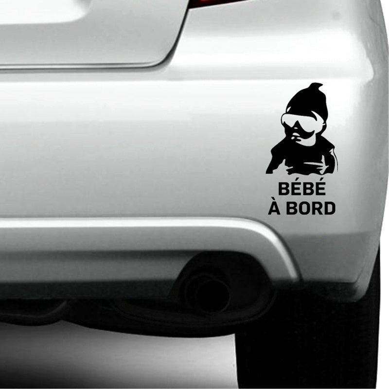 New Fashion  French Baby on Board Car Sticker Decal Viny
