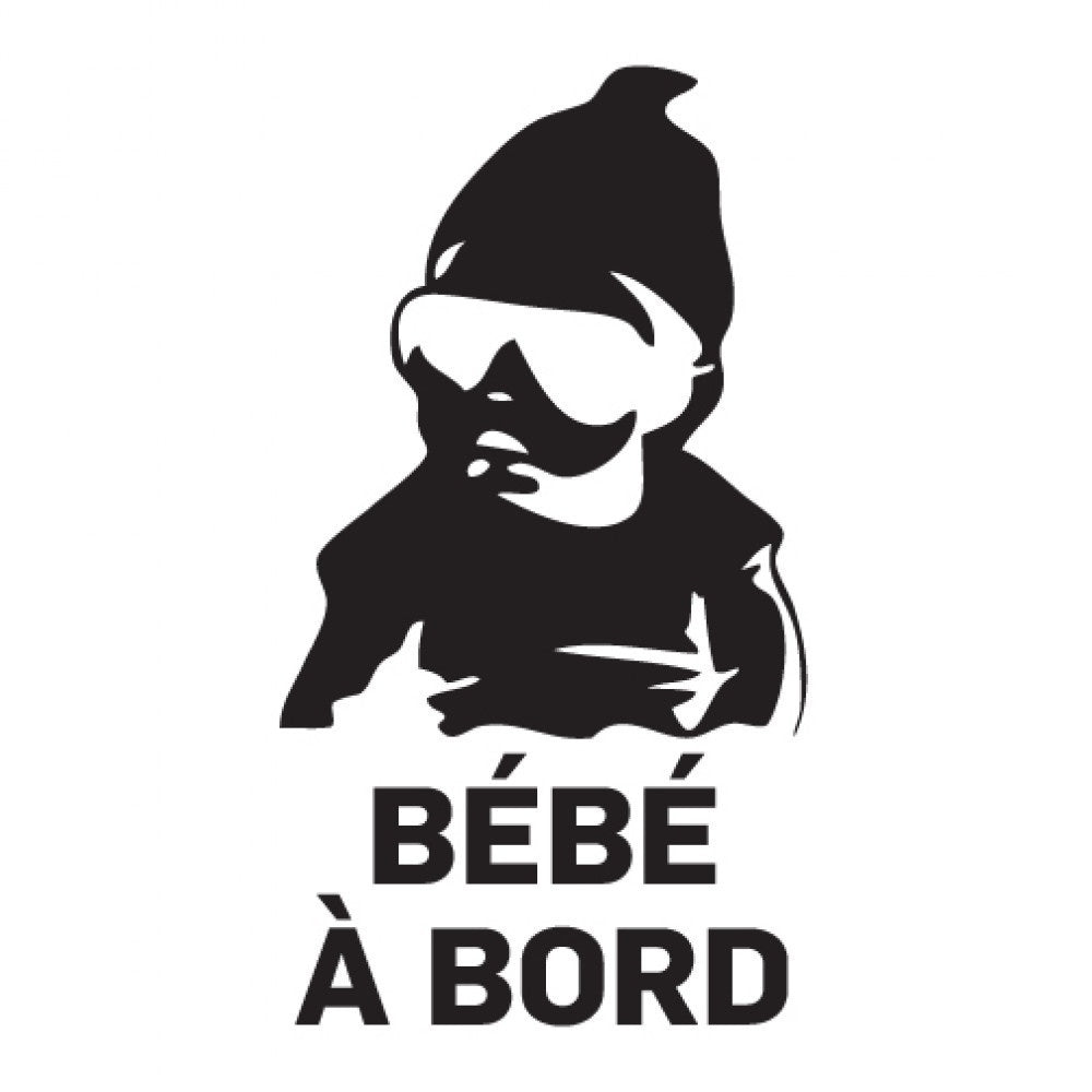 New Fashion  French Baby on Board Car Sticker Decal Viny