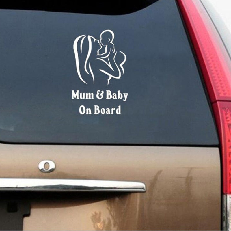 2018 NEW  Mum And Baby On Board Car Sticker