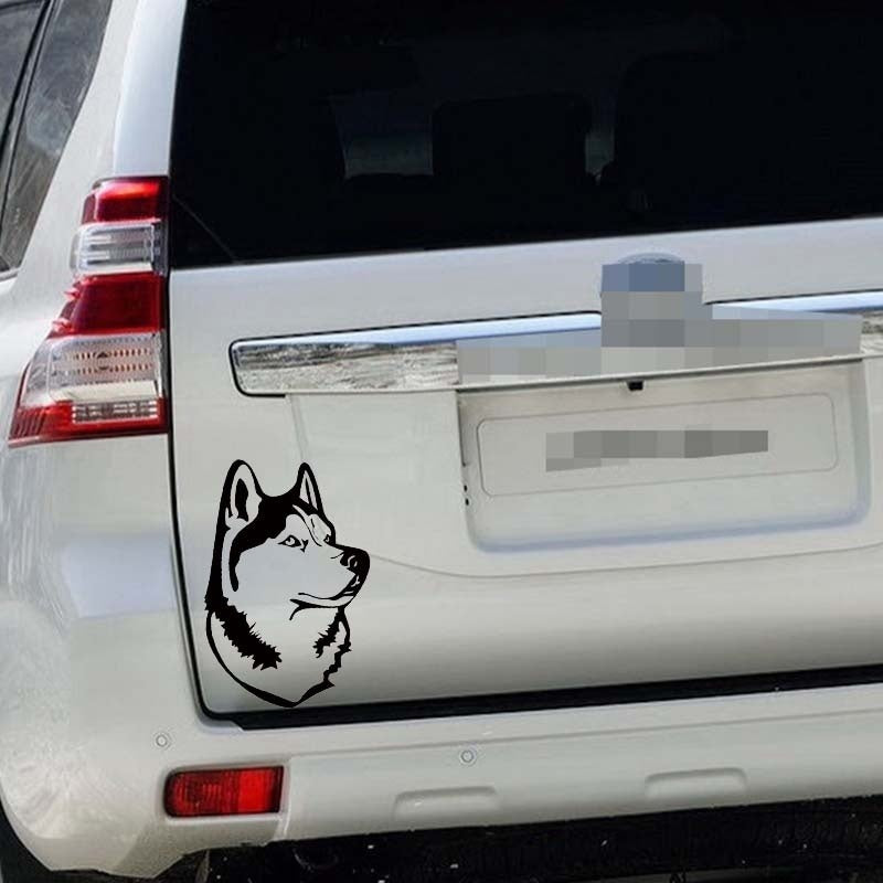 Hot Style Funny Animal Husky Dog Personality Attractive Car Sticker Vinyl Decal
