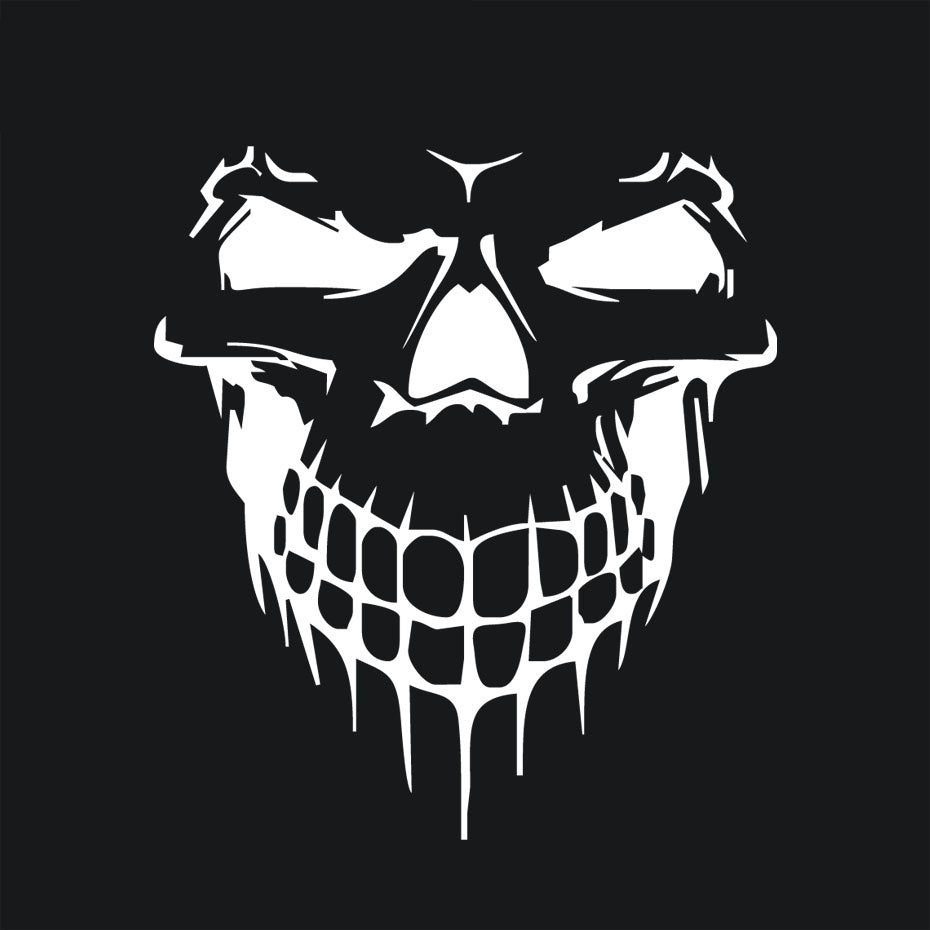 High-quality  1pc 3D Skull Head Car Stickers Rear Windshield Window Car Styling Stickers And Decals