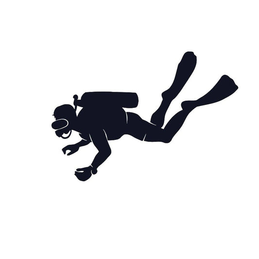 2018 NEW  Carrying Oxygen Tanks Diver Car Sticker Waterproof Diving Equipment
