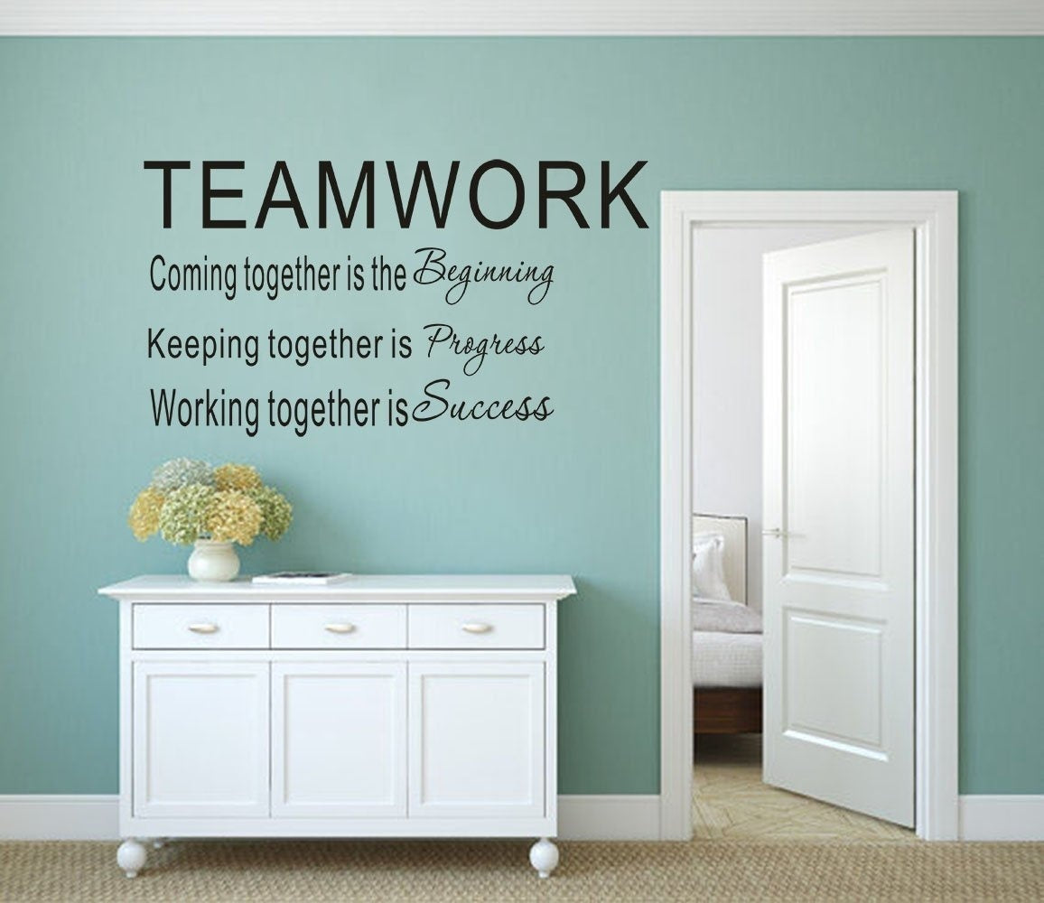 New Fashion  Large Teamwork Definition Office Vinyl Wall Decals Quotes Sayings Words Art Decor Lettering Vinyl Wall Art