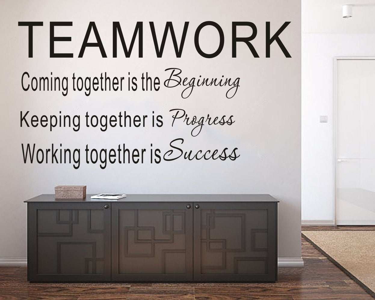 New Fashion  Large Teamwork Definition Office Vinyl Wall Decals Quotes Sayings Words Art Decor Lettering Vinyl Wall Art