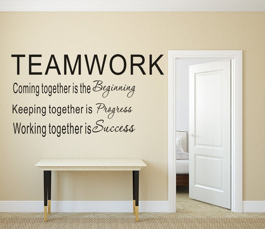 New Fashion  Large Teamwork Definition Office Vinyl Wall Decals Quotes Sayings Words Art Decor Lettering Vinyl Wall Art