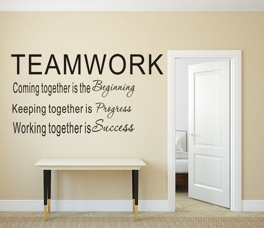 New Hot    Large Teamwork Definition Office Vinyl Wall Decals Quotes Sayings Words Art Decor Lettering Vinyl Wall Art