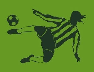 High-quality   Footballer - Sport Wall Sticker / Home Vinyl Art Decal / Big Sport Transfer