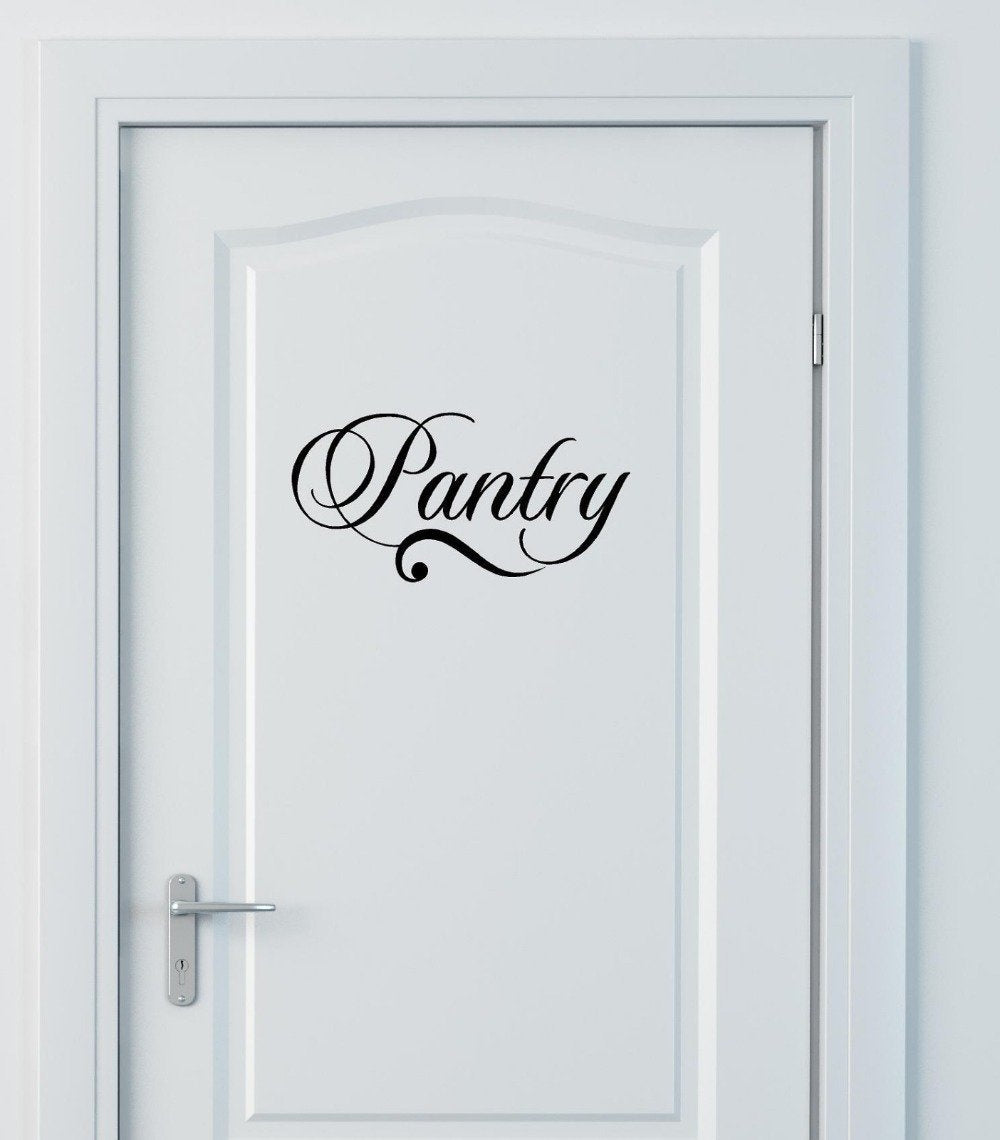Hot   Pantry PVC Wall Stickers Pantry Decal Vinyl Lettering Wall Art Words Quotes Home Decal Sayings Hallway Wall Stickers