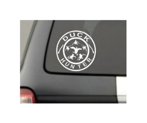 New Hot    QUACKS FLYING DUCKS HUNTER DECAL Hunt Hunting Duck Car Funny Window Bumper Vinyl Sticker