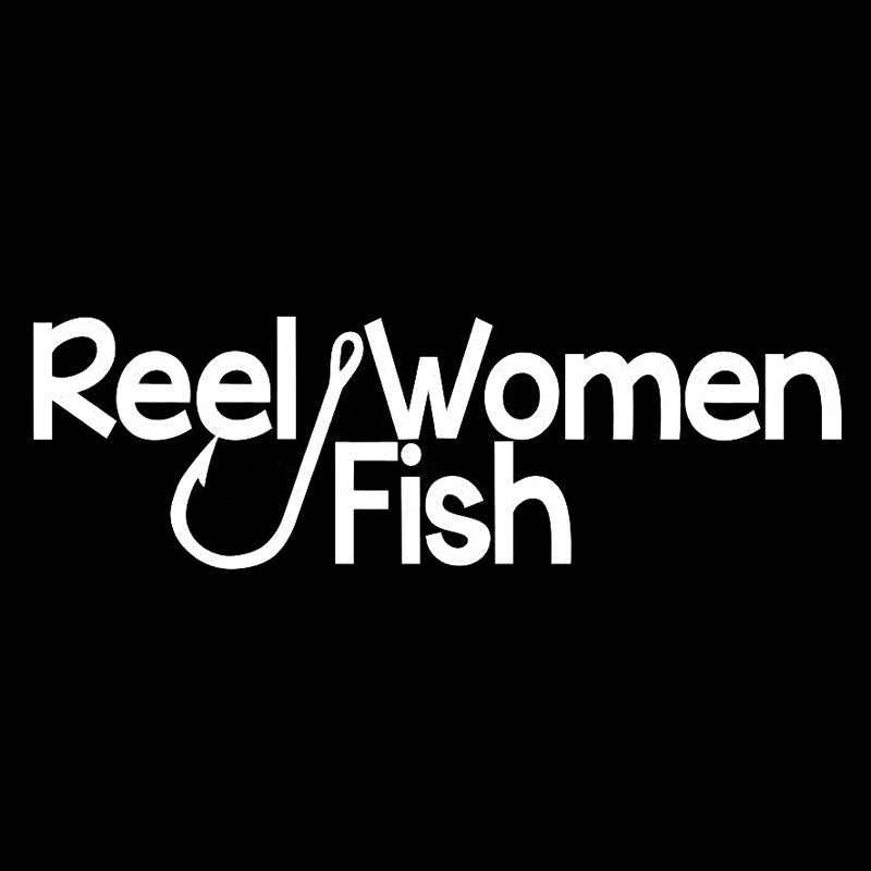 New Fashion     14.4cm*4.5cm Reel Women Fish  Car-Styling Decor Car Sticker Vinyl S4-0825