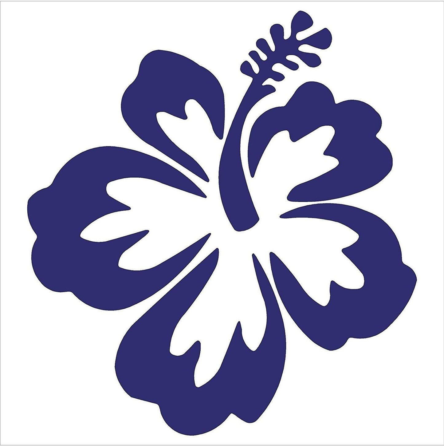 High-quality    HIBISCUS FLOWER - Hawaiian - Car, Truck, Notebook, Vinyl Decal Sticker