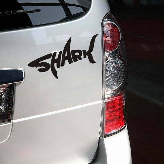 High-quality   Shark Car Stickers Shark Mad Fish Fishing CarStyling Vinyl Decal for Truck Decor Car Door Body Car Accessories