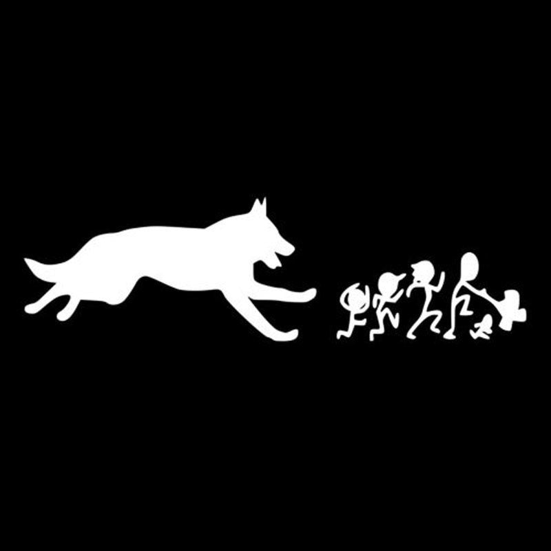 Hot    German Shepherd Family Car Stickers Creative Vinyl Decal Car Styling Bumper Accessories
