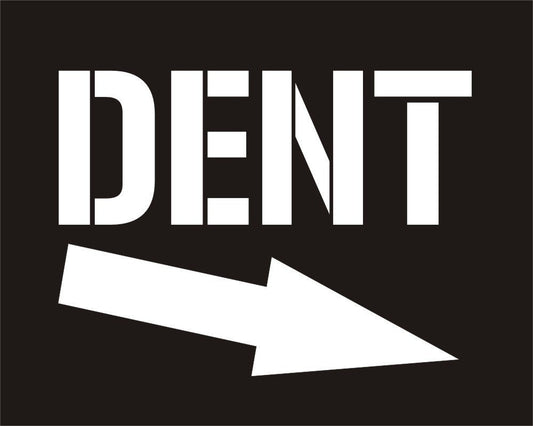High-quality   Dent with Arrow Funny Joke Novelty Car Bumper Sticker
