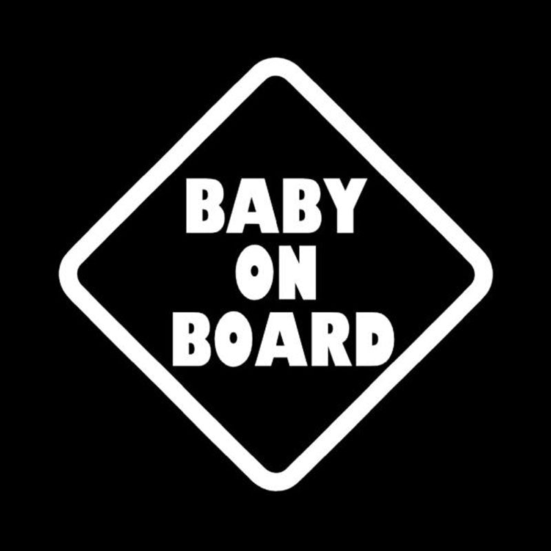New Hot  Creative Car Stickers BABY ON BOARD  Reminder Window Sticker