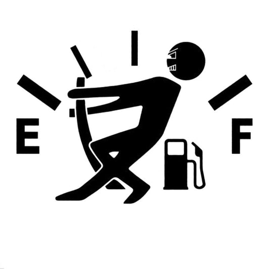Insufficient Oil Oil Is Empty Funny Personality  Car Sticker