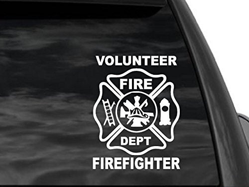 2018 NEW    Volunteer Firefighter Window Car Truck Suv Decal