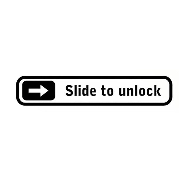 2018 NEW   Slide to Unlock Funny Vinyl Car Sticker and Decal