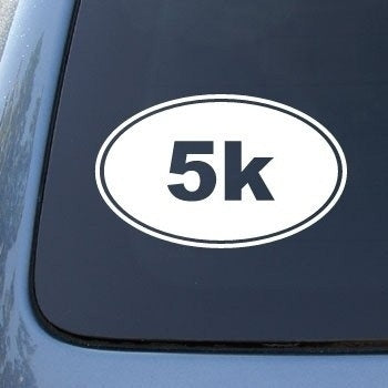 New Fashion    5K RUNNING EURO OVAL - Vinyl Car Decal Sticker