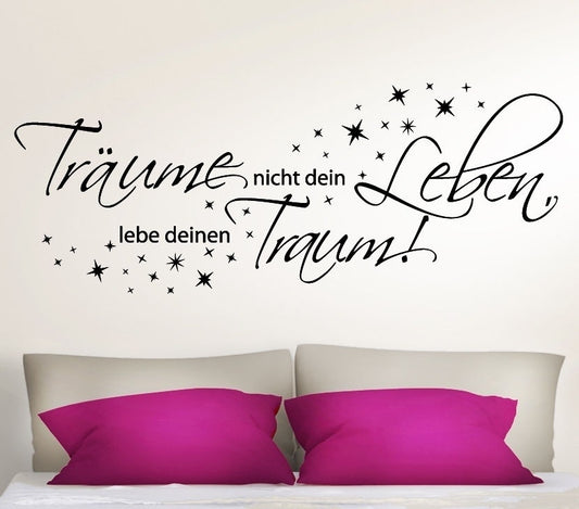 New Hot     WANDTATTOO ...  Sterne Spruch Zitat Schlafzimmer