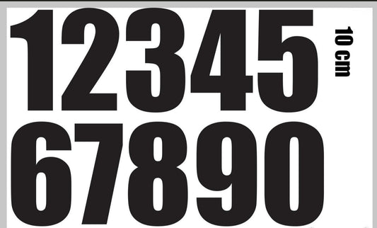 New Brand   Stickers Autocollant Adhesif numéro chiffre Hauteur 10cm