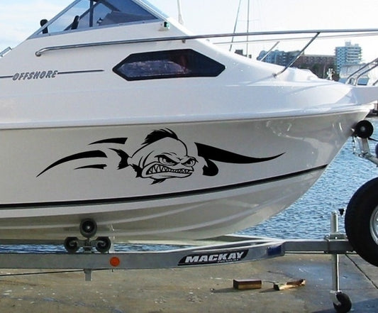 High-quality   Huge 900mm Fishing BOAT FISH Stickers Marine Vinyl Tackle Box Cabin or Hull