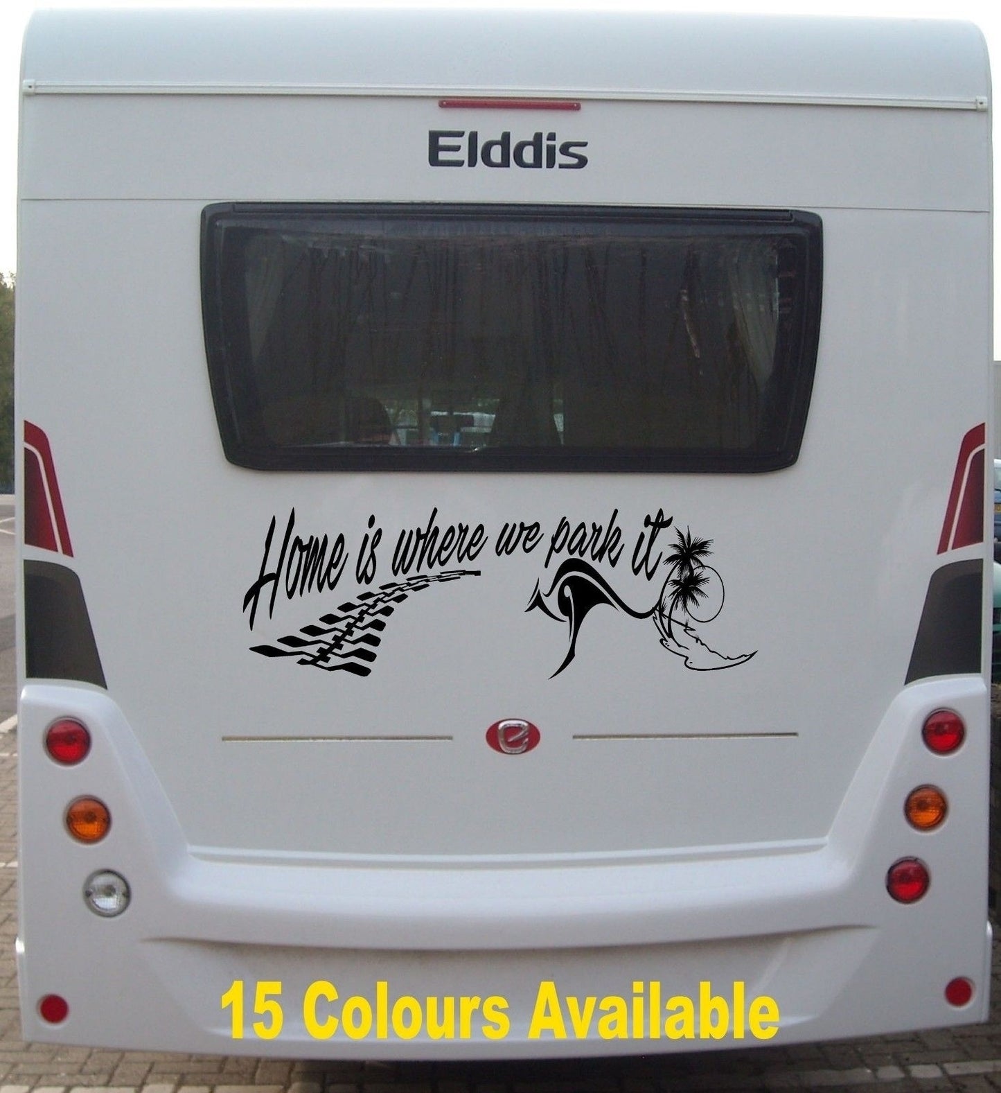 New Hot   Caravan Motorhome RV Campervan 4x4 Sticker HOME IS Big 600mm - 15 Colours