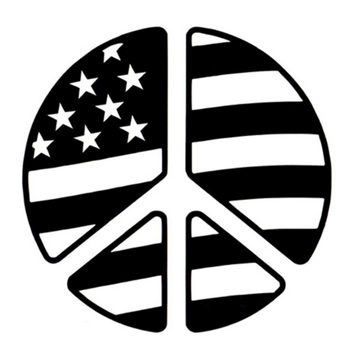 New Fashion Black Stickers American Flag Usa Car Decal Window Truck Auto Laptop Wall Sticker Decor