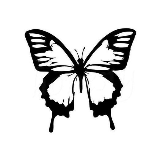 New Fashion Butterfly Window Glass Car Sticker Laptop Truck Vinyl Black Decal Stickers Decor