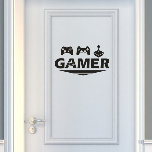 New Hot   004497 Gamer Home Decor Wall Sticker Decal Bedroom Vinyl Art Mural Gifts Spring Summer Easter Sunday Monday