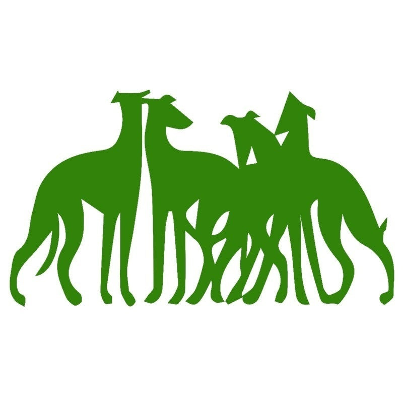 Fashion   20*10CM United Fight Team Greyhounds Dog Pets Deep Friendship Car Sticker for RV Truck Window Bumper Kayak Car Decor Vinyl Decal