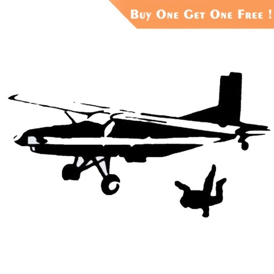 2018 NEW 1Pcs 17.9X10CM Stylish Skydiving Extreme Sports Funny Home Decor Sticker Vinyl Decal Cars Truck Laptop Window Wall Bumper Decor Gift Stickers