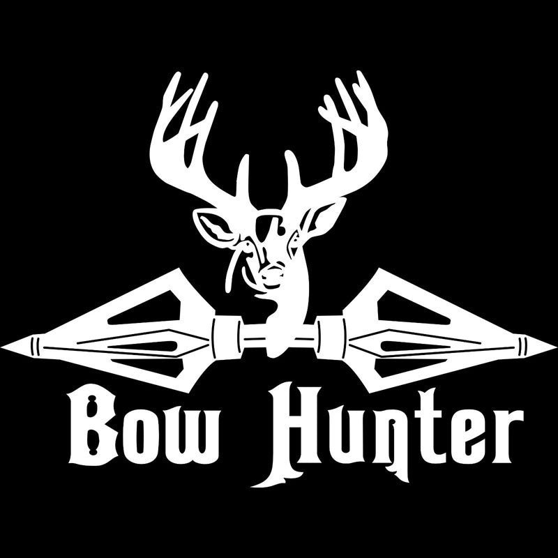 New Brand  16CM*12CM Bow Hunter Hunting Deer Broadheads Arrow Funny Car Sticker  Vinyl Decal Car Styling