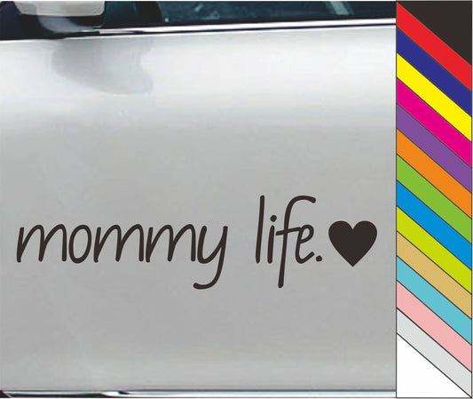 Fashion   Mommy Life Decal Vinyl Car Door Window Bumper Sticker Decal Laptop Decor Waterproof