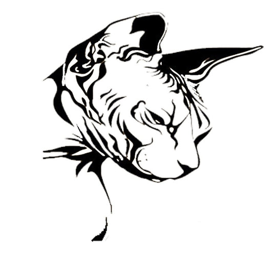 New Hot   15.3 Cm * 16 Cm  Sphynx Cat Decal  Vinyl Car Styling Nice Cool Motorcycle Accessories