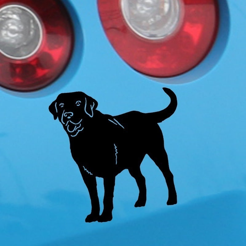 New Fashion    Cute Family Pet Animal Labrador Retriever Dog Car Sticker