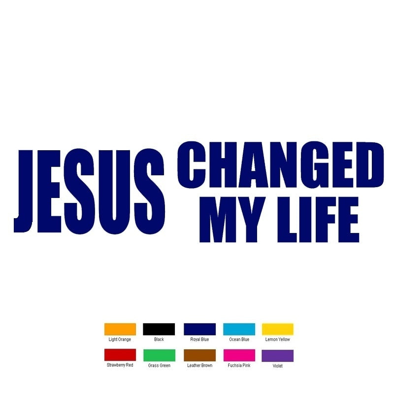 New Brand   20 cmx5 cm Home Decorations Vinyl Decal Car Stickers Window Sticker Waterproof Sticker JDM Jesus Changed My Life