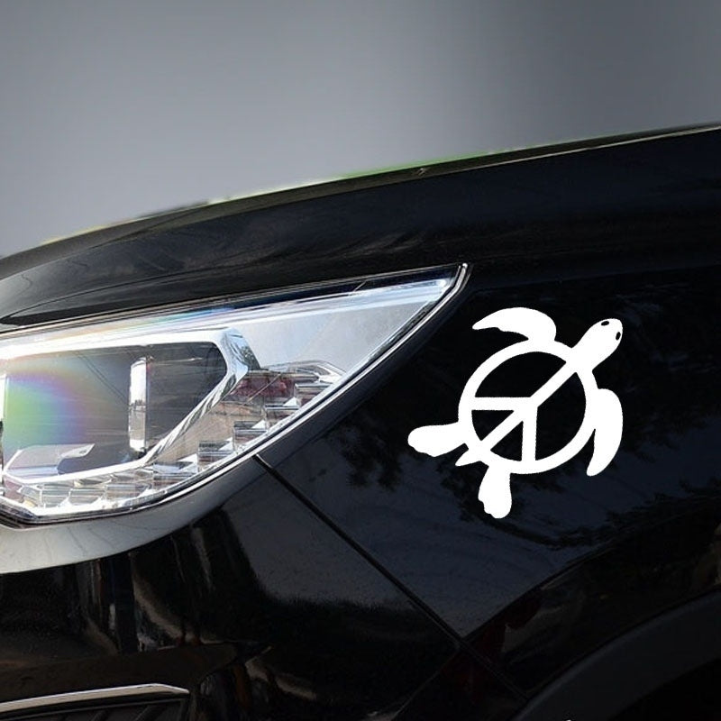 New Fashion Peace &amp; Yin Yang Health and Longevity Turtle Funny Car Sticker for Truck SUV Window Bumper Door Kayak Vinyl Decal 10 Colors