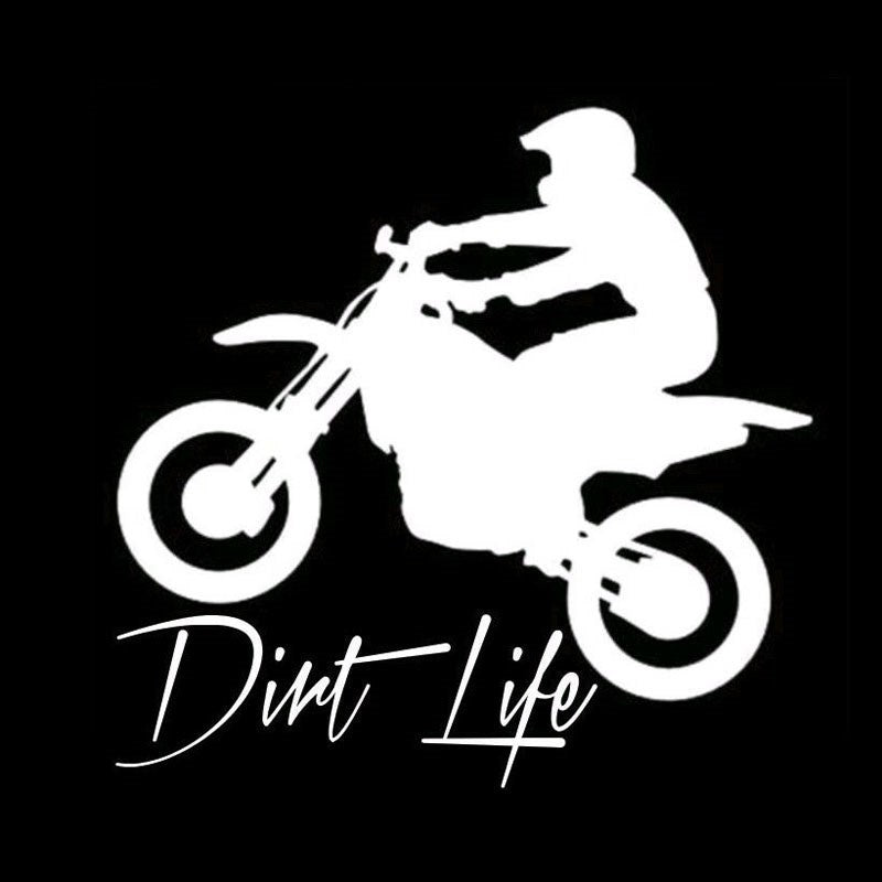 Fashion 12.7CM*12.5CM Car Window Sticker Outdoor Decal Dirt Bike Dirt life Car Stickers Car Styling Car Accessories