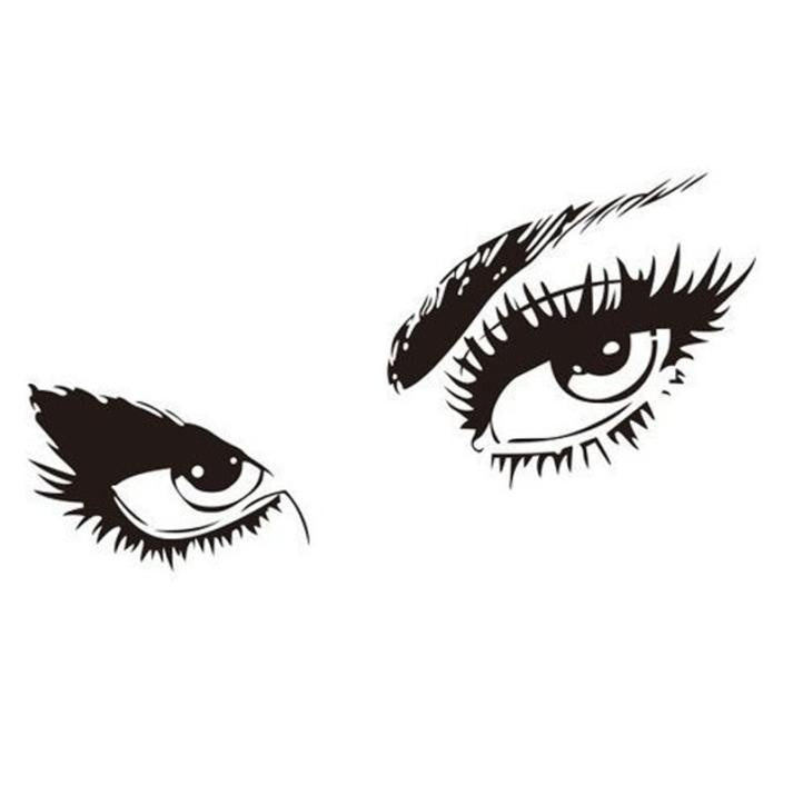 High-quality    Gifts Stickers Audrey Hepburn's Eyes Silhouette Wall Sticker Decals Home Decor