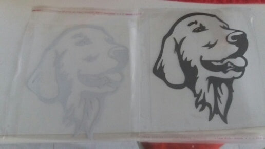 Fashion 12.2*14.7CM Golden Retriever Dog Car Bumper Stickers Cute Pet Dog Decals Car Styling Decoration Accessories