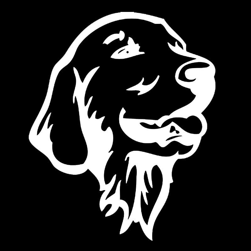 Fashion 12.2*14.7CM Golden Retriever Dog Car Bumper Stickers Cute Pet Dog Decals Car Styling Decoration Accessories