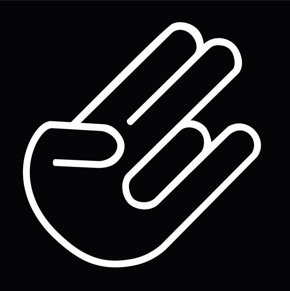 New Brand  Shocker Funny Hand Mano Jdm Pegatina Vinilo Adhesivo Moto Coche Sticker