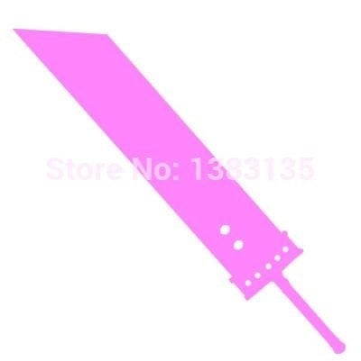 14cm*13cm  8 Colors Buster Sword Cloud Strife Silhouette Car Sticker For Truck Window Door Vinyl Decal