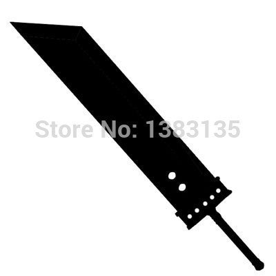 14cm*13cm  8 Colors Buster Sword Cloud Strife Silhouette Car Sticker For Truck Window Door Vinyl Decal