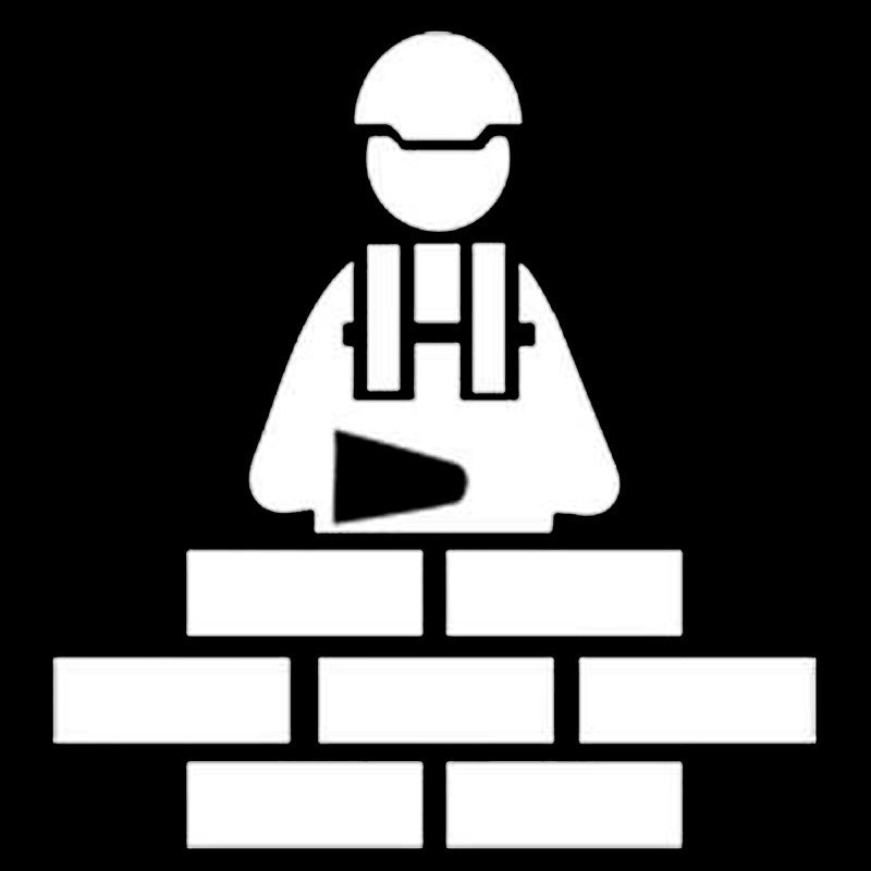 New Fashion   12.7cm*13.5cm Bricklayer Masonry Creative Vinyl Car Sticker Car-Styling