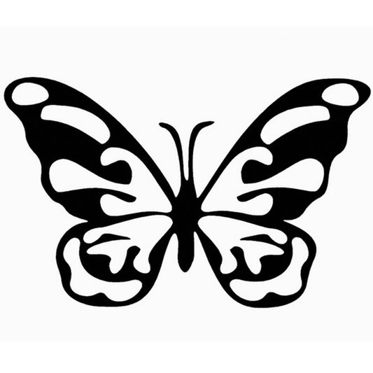 Fashion Black or White Stickers Butterfly Car Window Bedroom Decor Child Girls Home Room Laptop Window Wall Decal Sticker