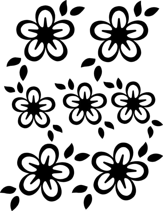 New Fashion   Flowers Design Vinyl Wall Decal