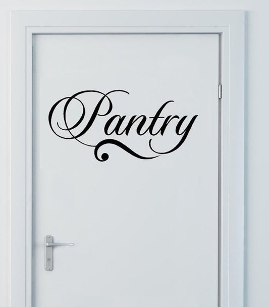 New Fashion   Big Pantry PVC Wall Stickers Pantry Decal Vinyl Lettering Wall Art Words Quotes Home Decal Sayings Hallway Wall Stickers